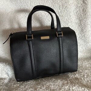 kate spade Black Satchel with Gold Hardware